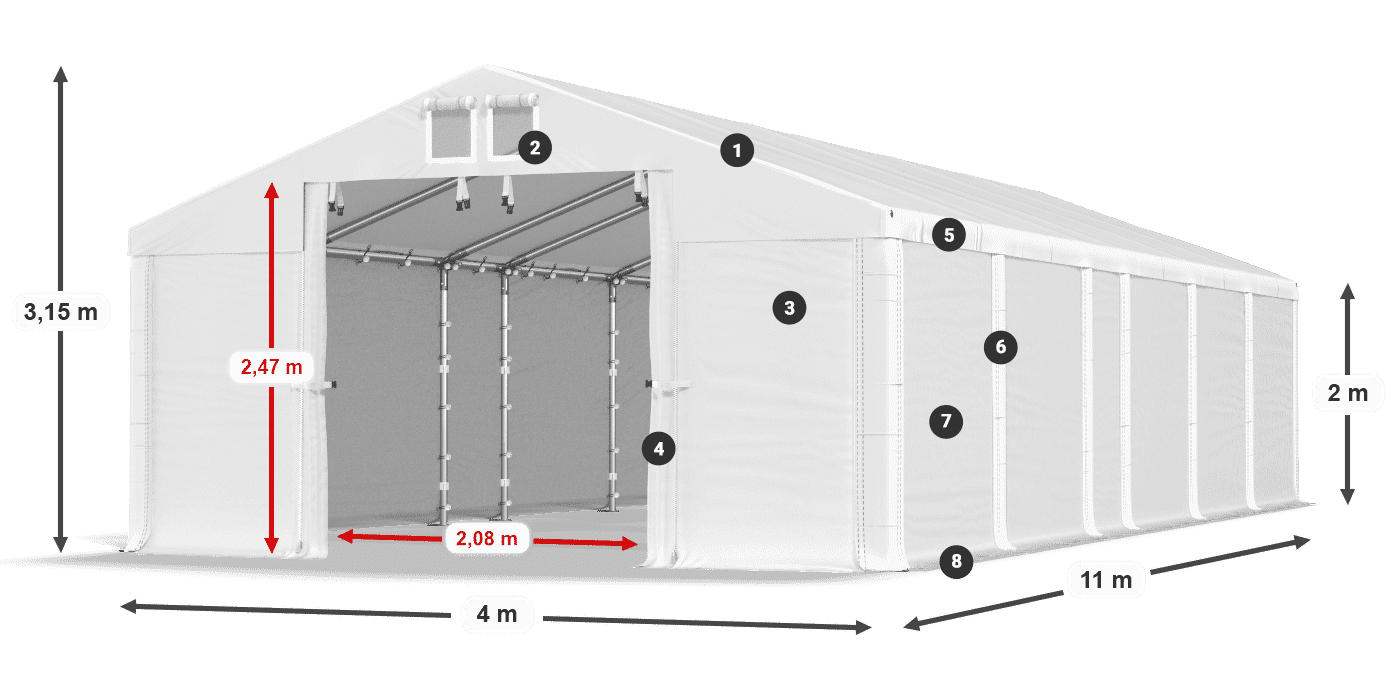 MFR 620 PVC legenda 2m