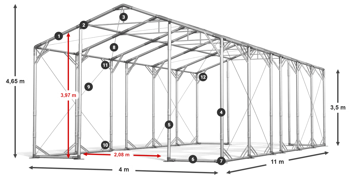 POLAR PLUS legenda 2,5m-4m