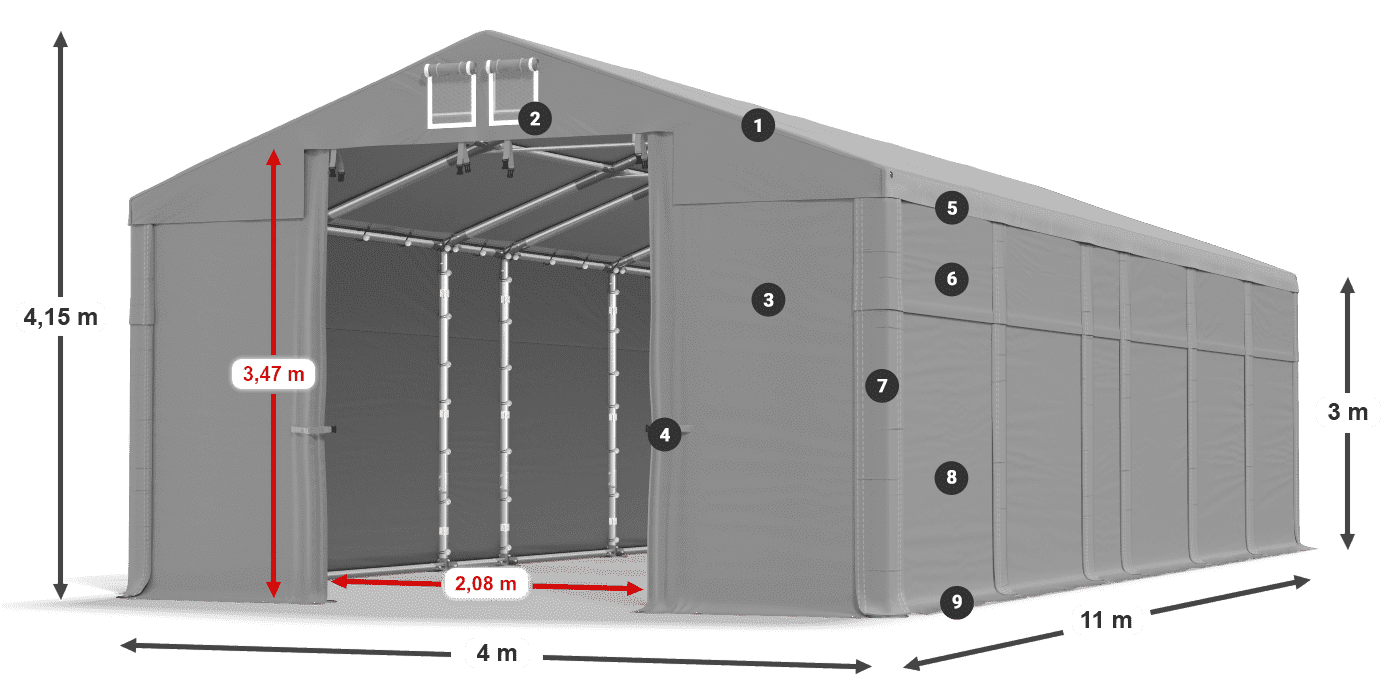 MFR 620 PVC legenda 3 m