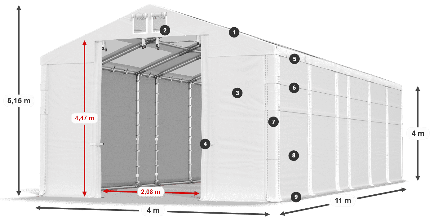 MMST 580 PVC legenda 4 m