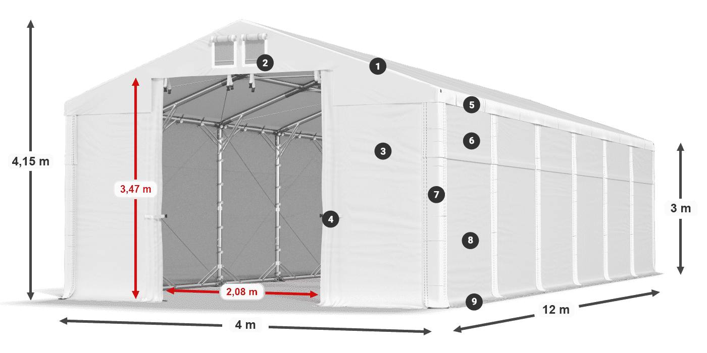 MFR 620 PVC legenda 3 m