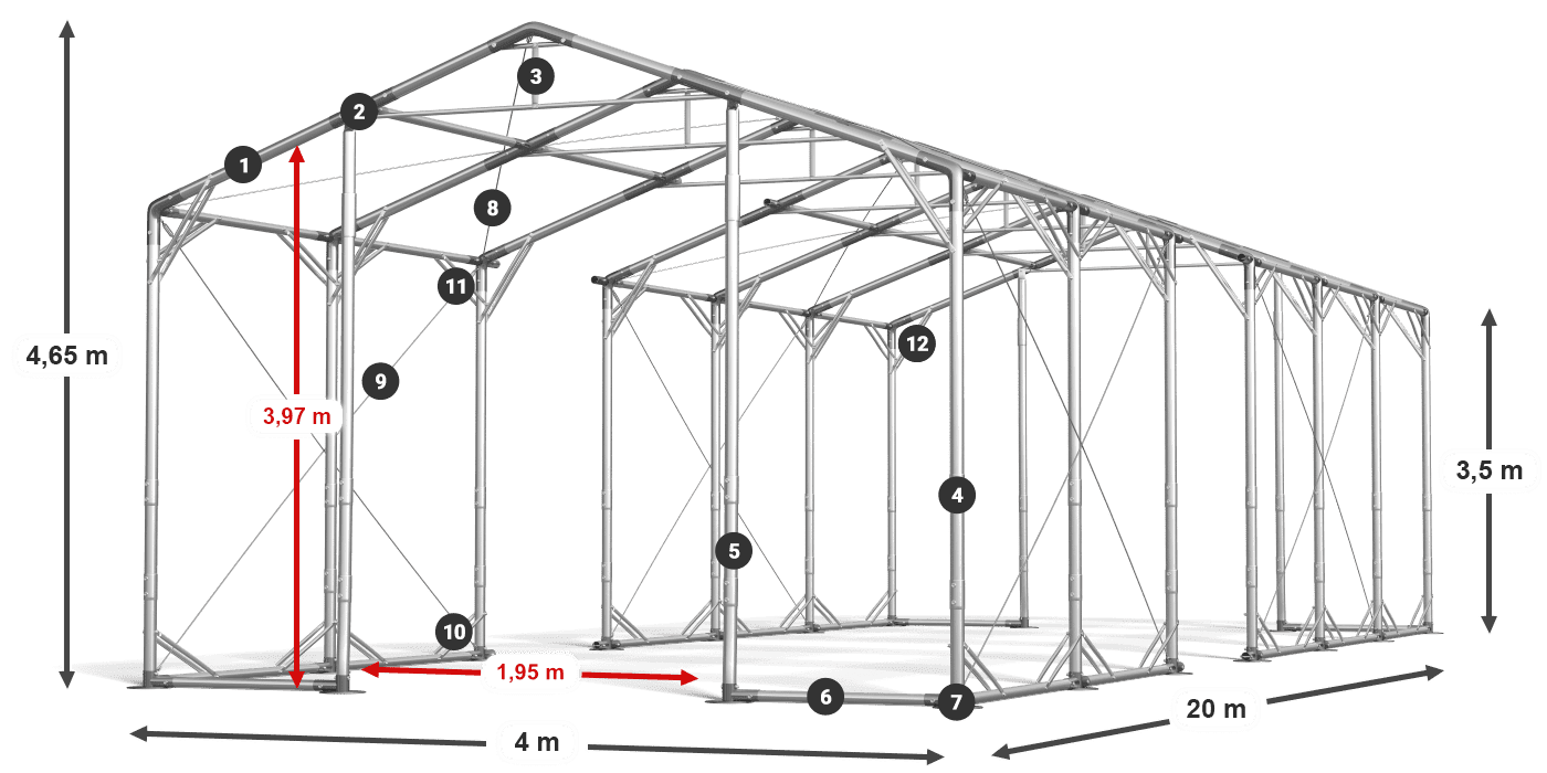 POLAR PLUS legenda 2,5m-4m
