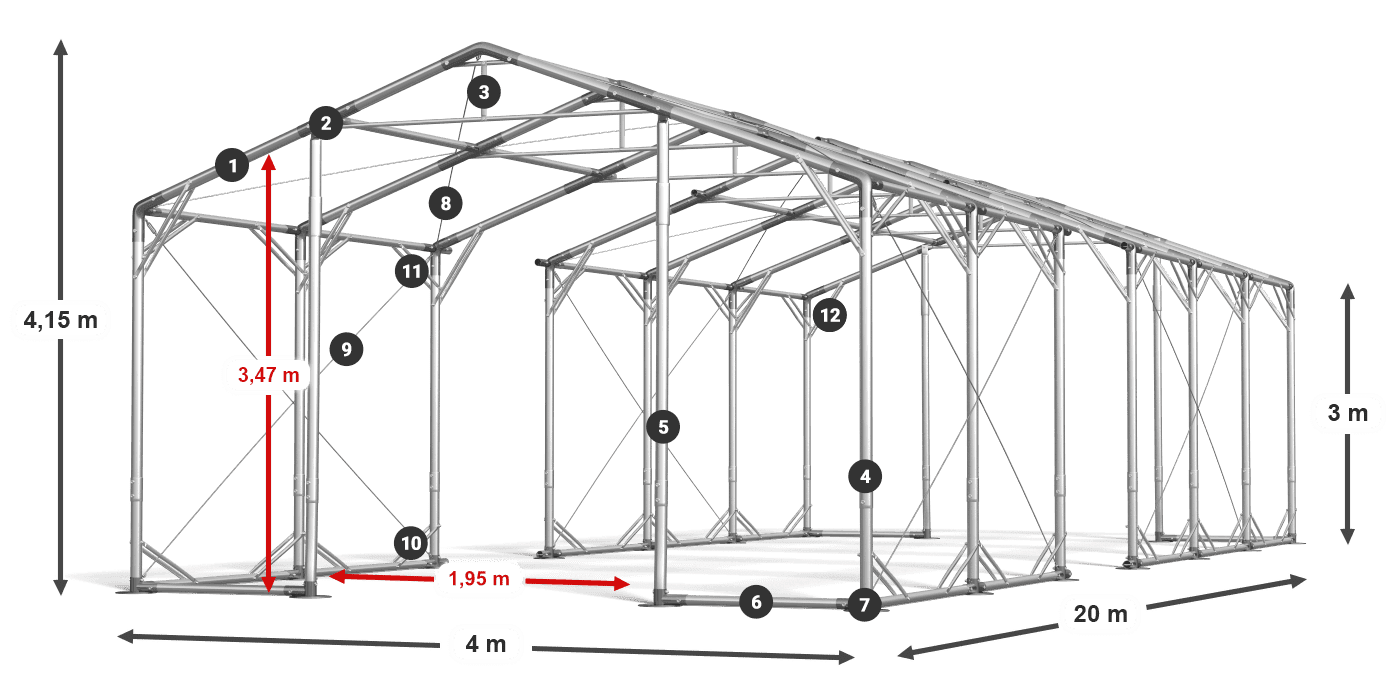 POLAR PLUS legenda 2,5m-4m