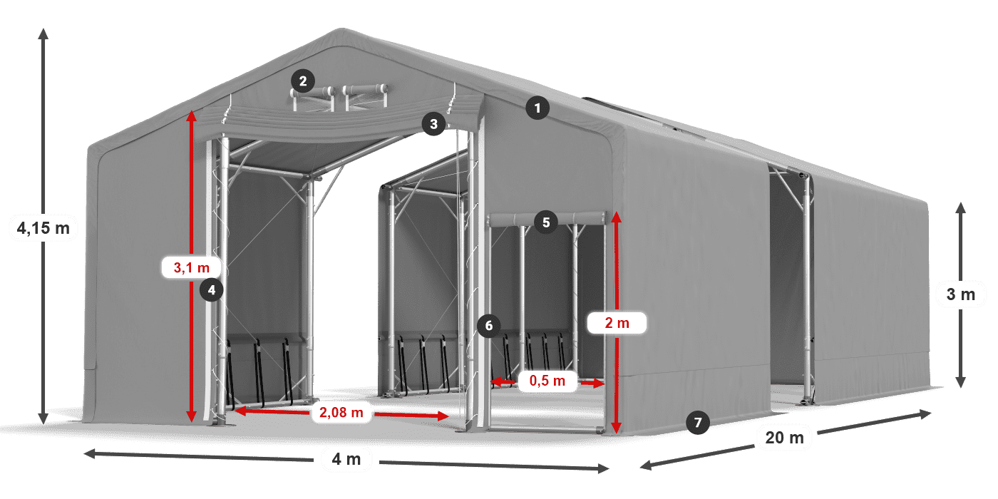 SFR 600 PVC legenda