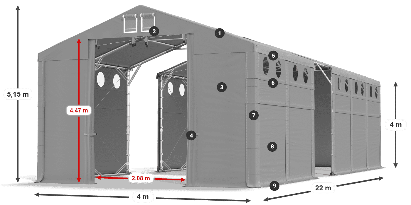 MSDO 560 PVC legenda 4 m