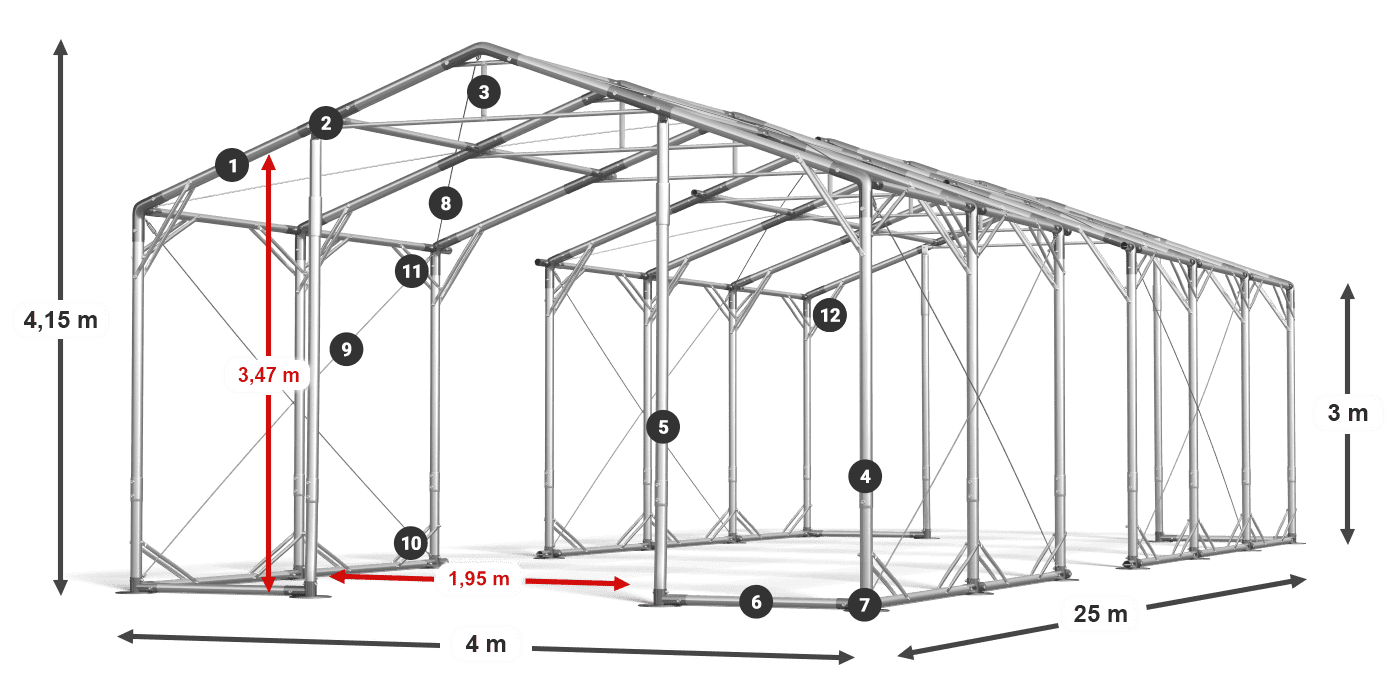 POLAR PLUS legenda 2,5m-4m