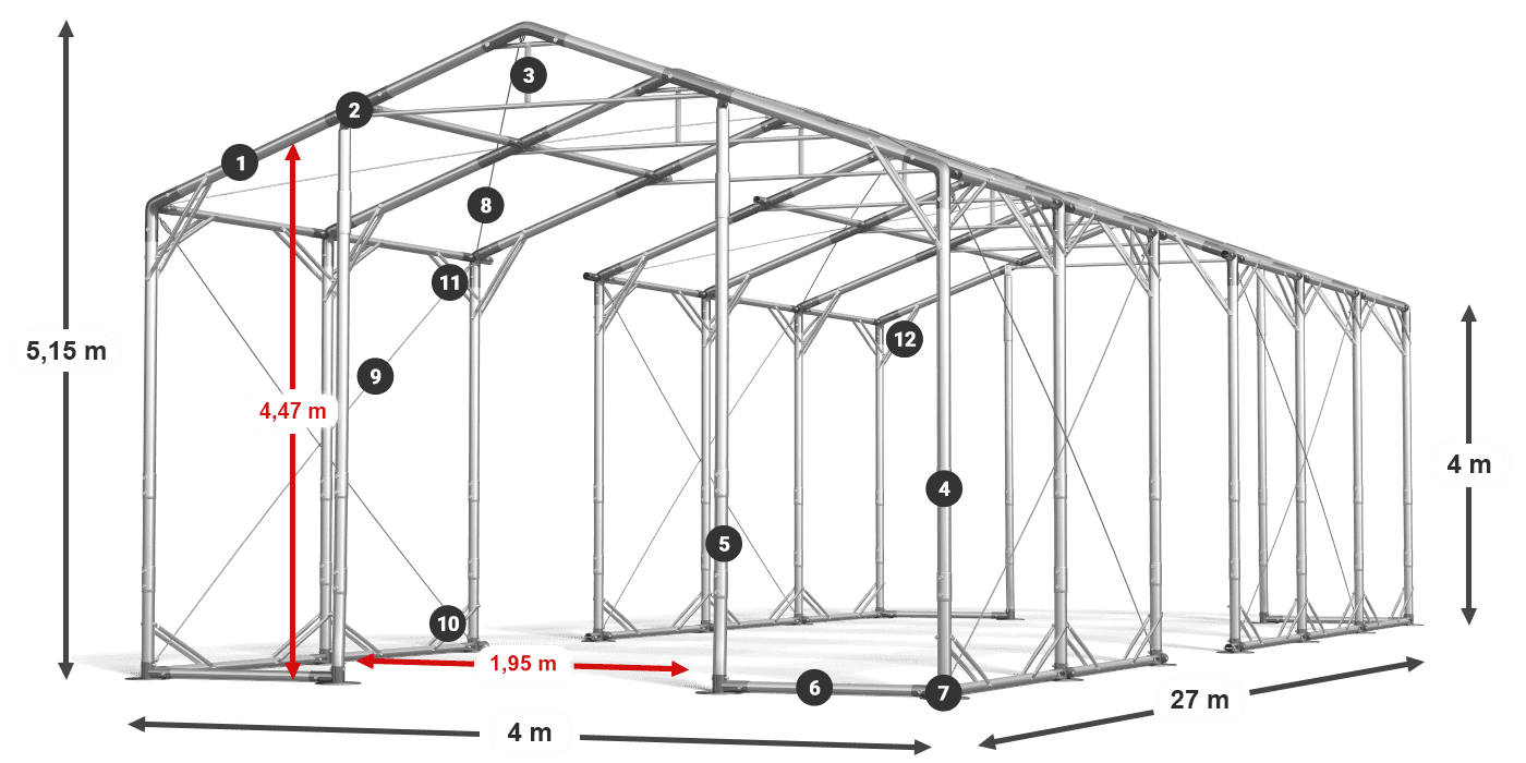 POLAR PLUS legenda 2,5m-4m