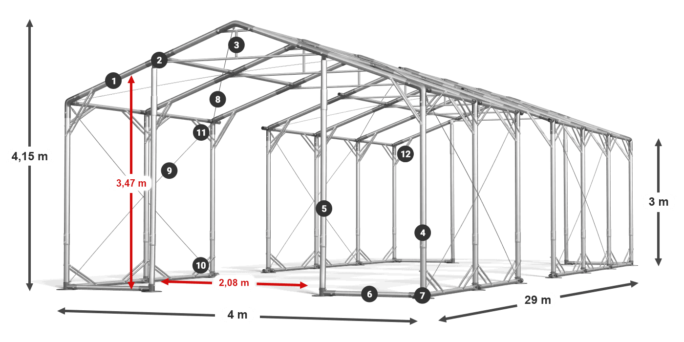 POLAR PLUS legenda 2,5m-4m