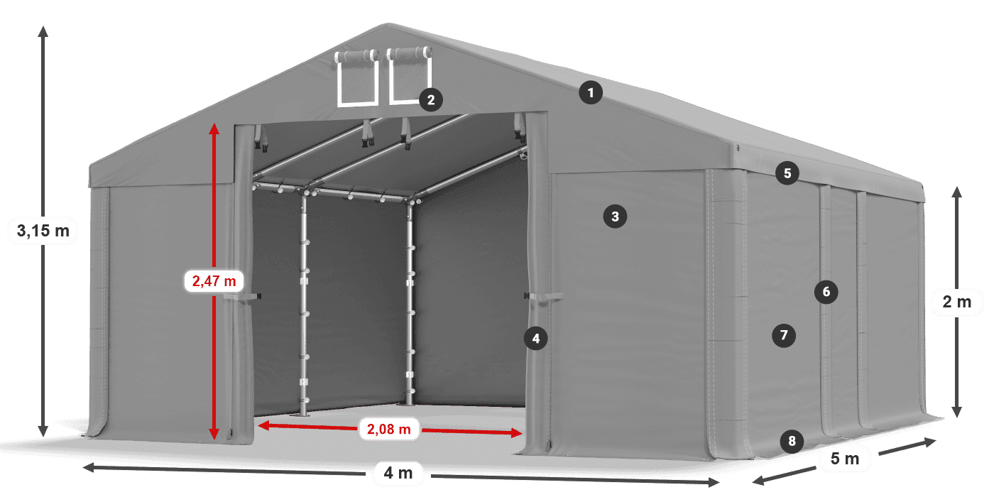 MFR 620 PVC legenda 2m