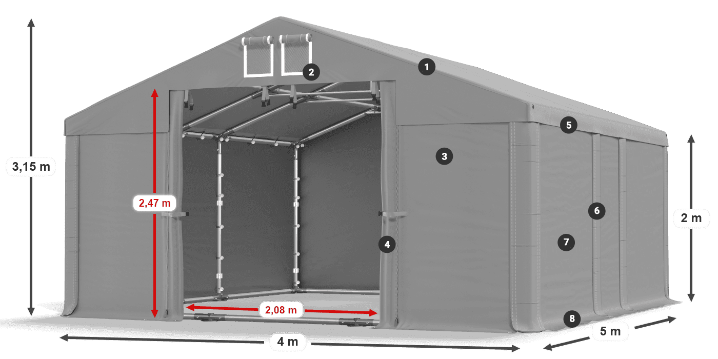 MFR 620 PVC legenda 2m