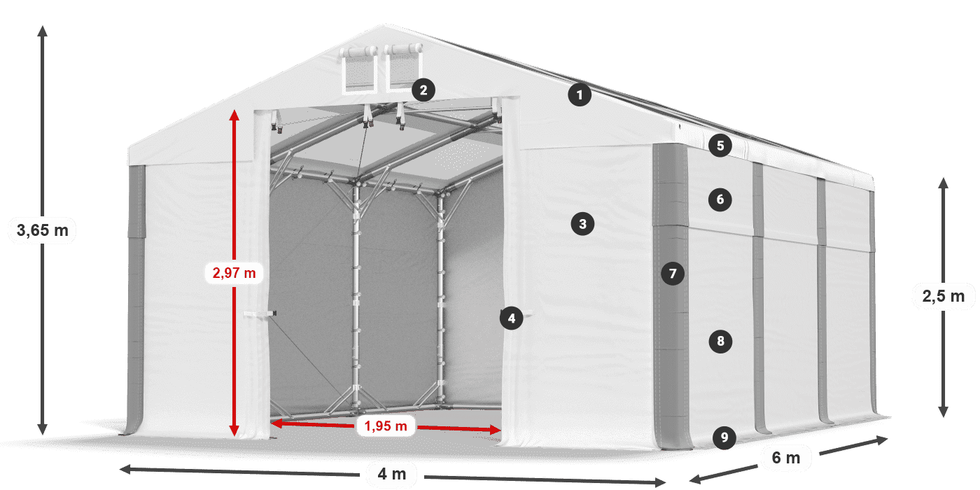 MMST 580 PVC legenda 2,5 m