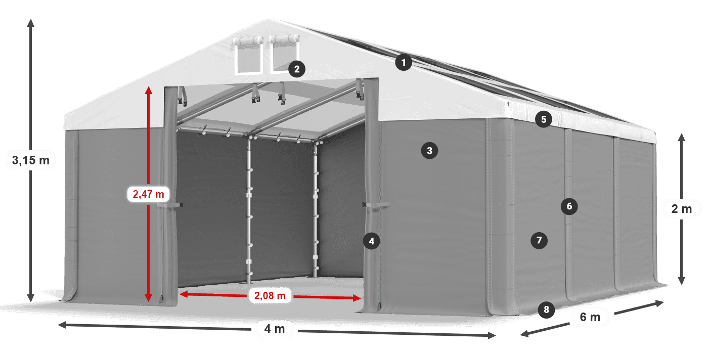 MMST 580 PVC legenda 2m