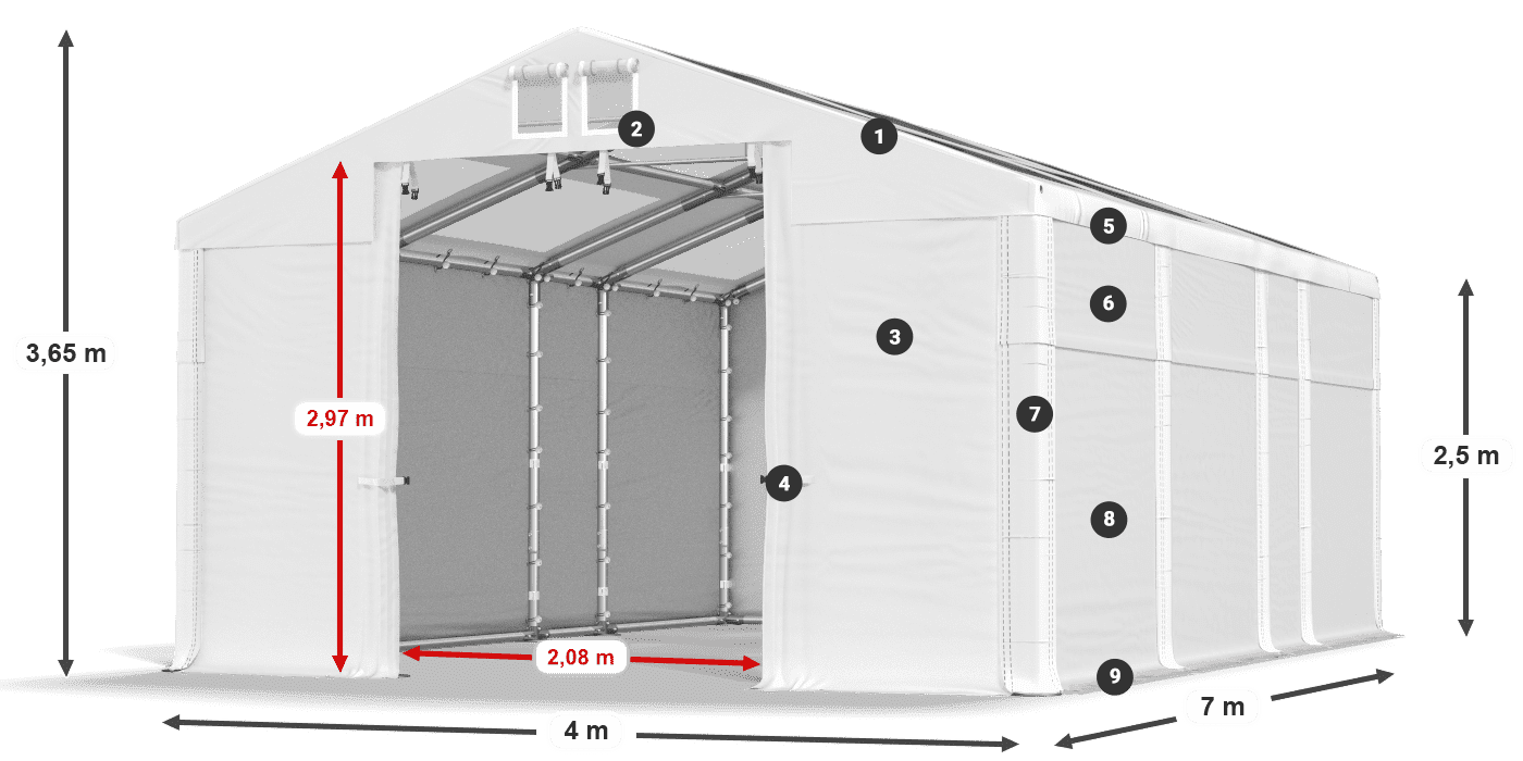 MMST 580 PVC legenda 2,5 m