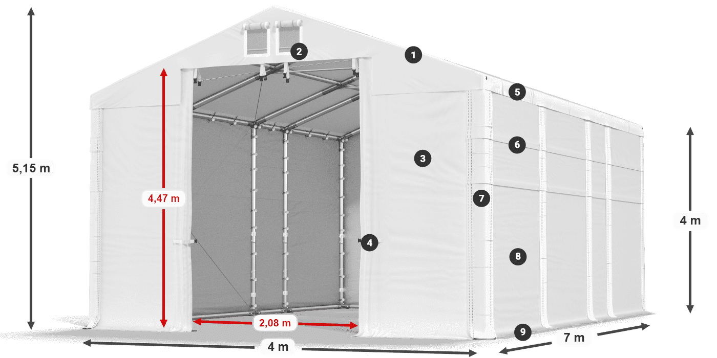 MFR 620 PVC legenda 4 m