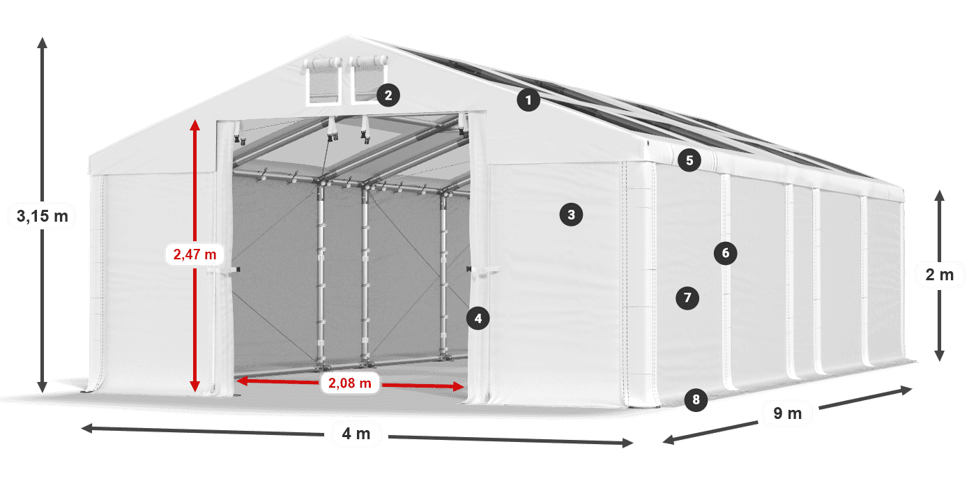 MMST 580 PVC legenda 2m