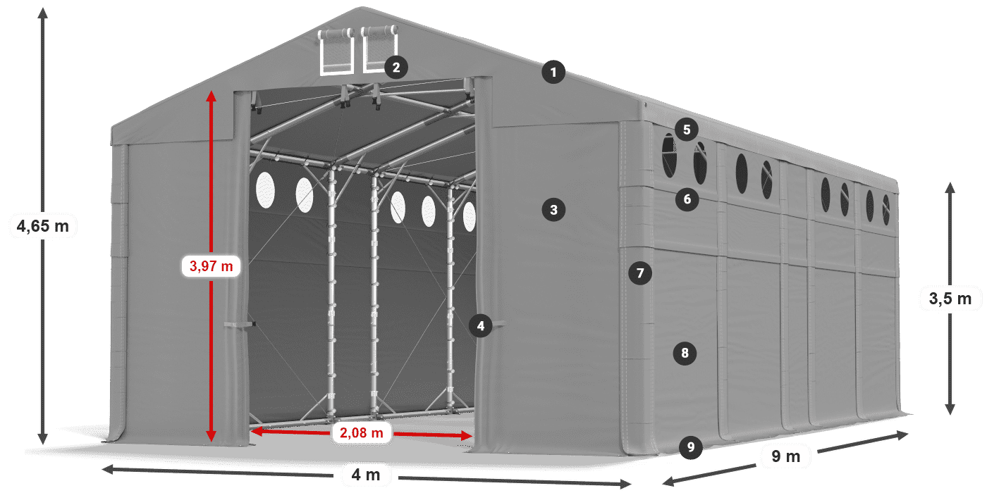 MFRO 620 PVC legenda 3,5 m