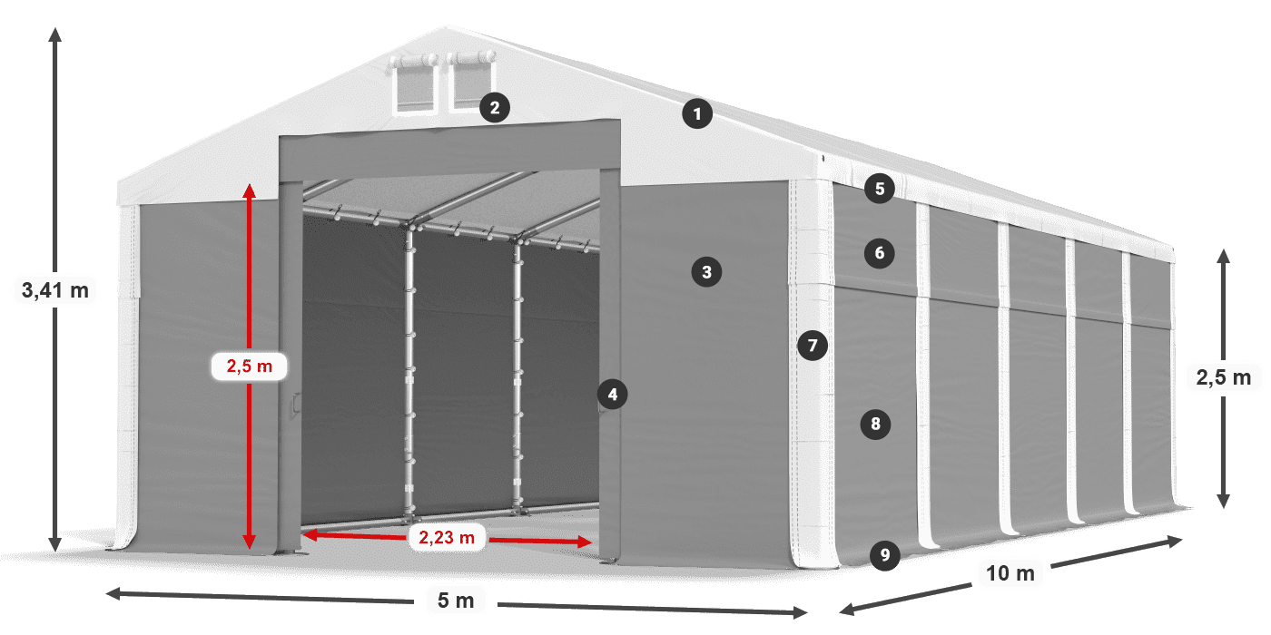MFR 620 PVC legenda 2,5 m