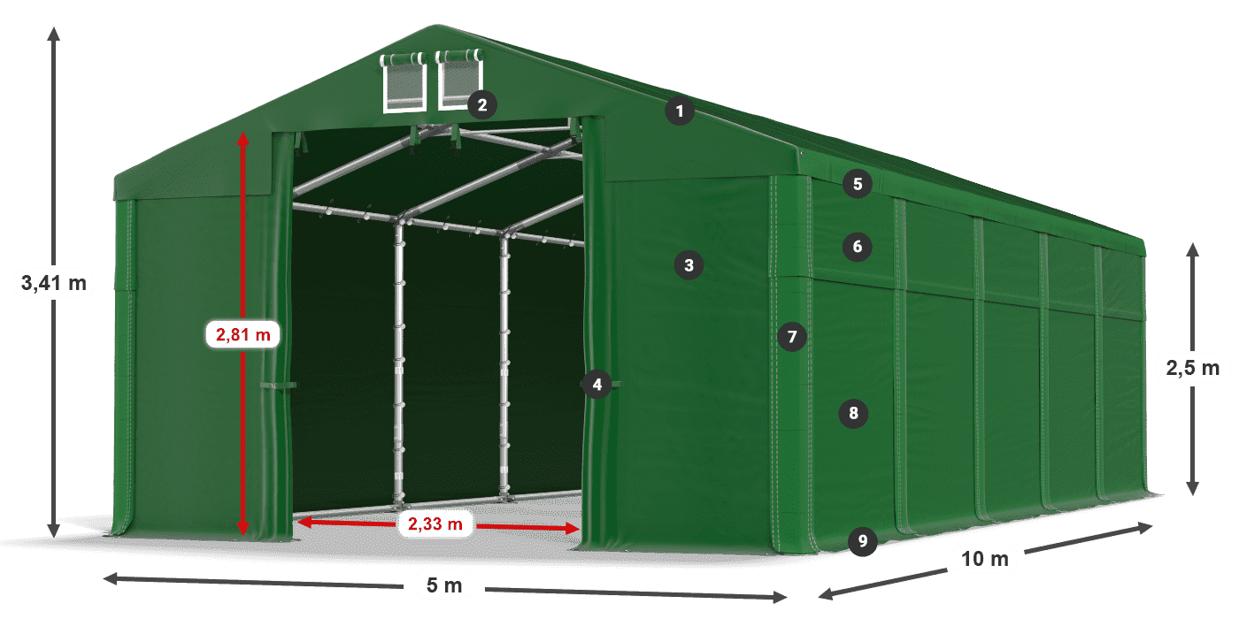 MSD 560 PVC legenda 2,5m