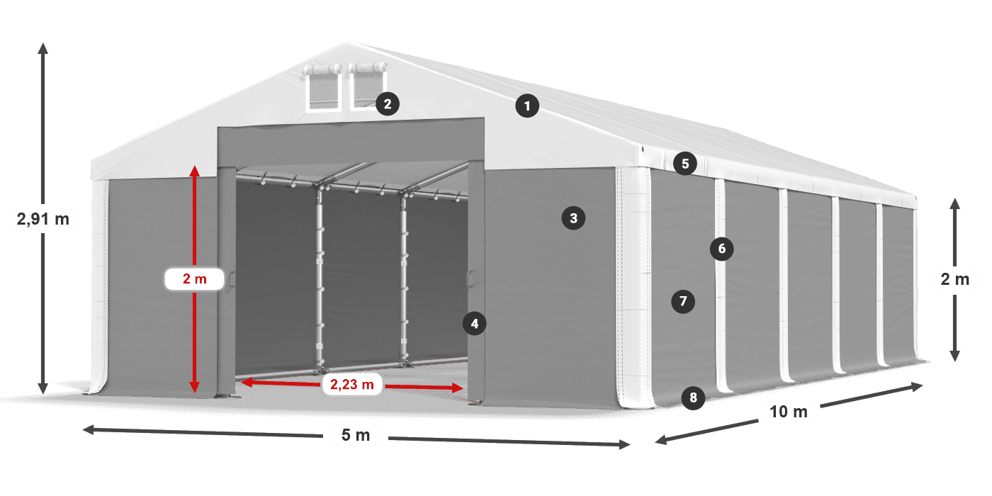 MMS 580 PVC legenda 2m