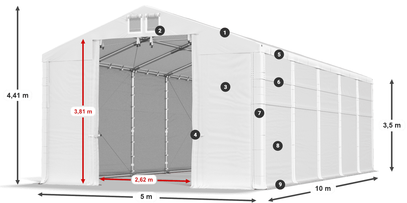 MFR 620 PVC legenda 3,5 m