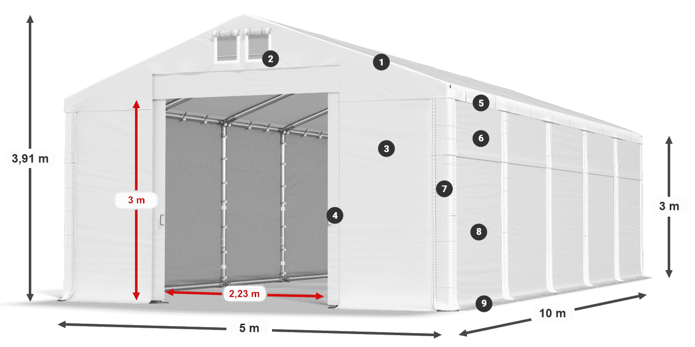 MFR 620 PVC legenda 3 m