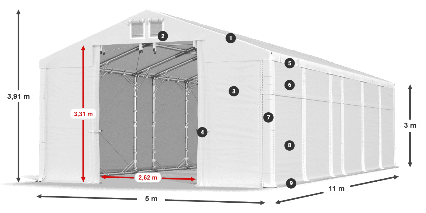 MFR 620 PVC legenda 3 m