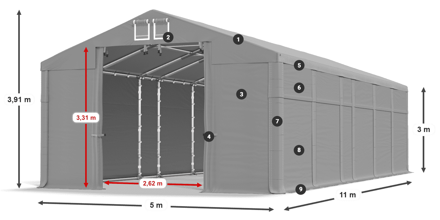 MFR 620 PVC legenda 3 m