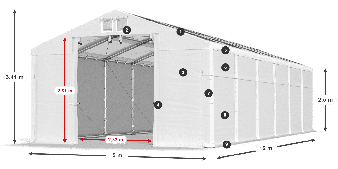 MMST 580 PVC legenda 2,5 m