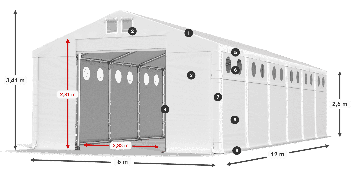 MSDO 560 PVC legenda 2,5 m