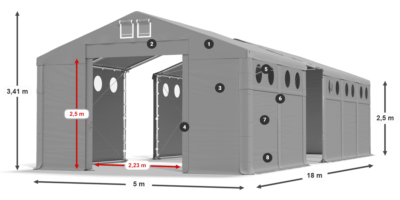 MFRO 620 PVC legenda 2,5 m