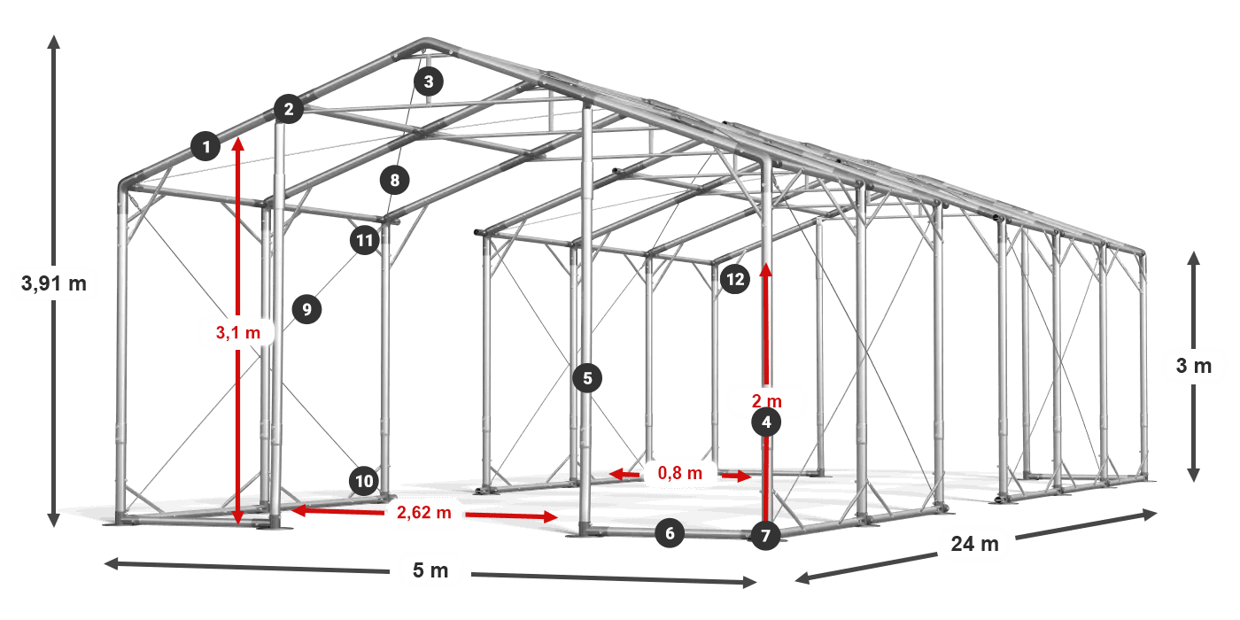 POLAR legenda 2,5m-4m