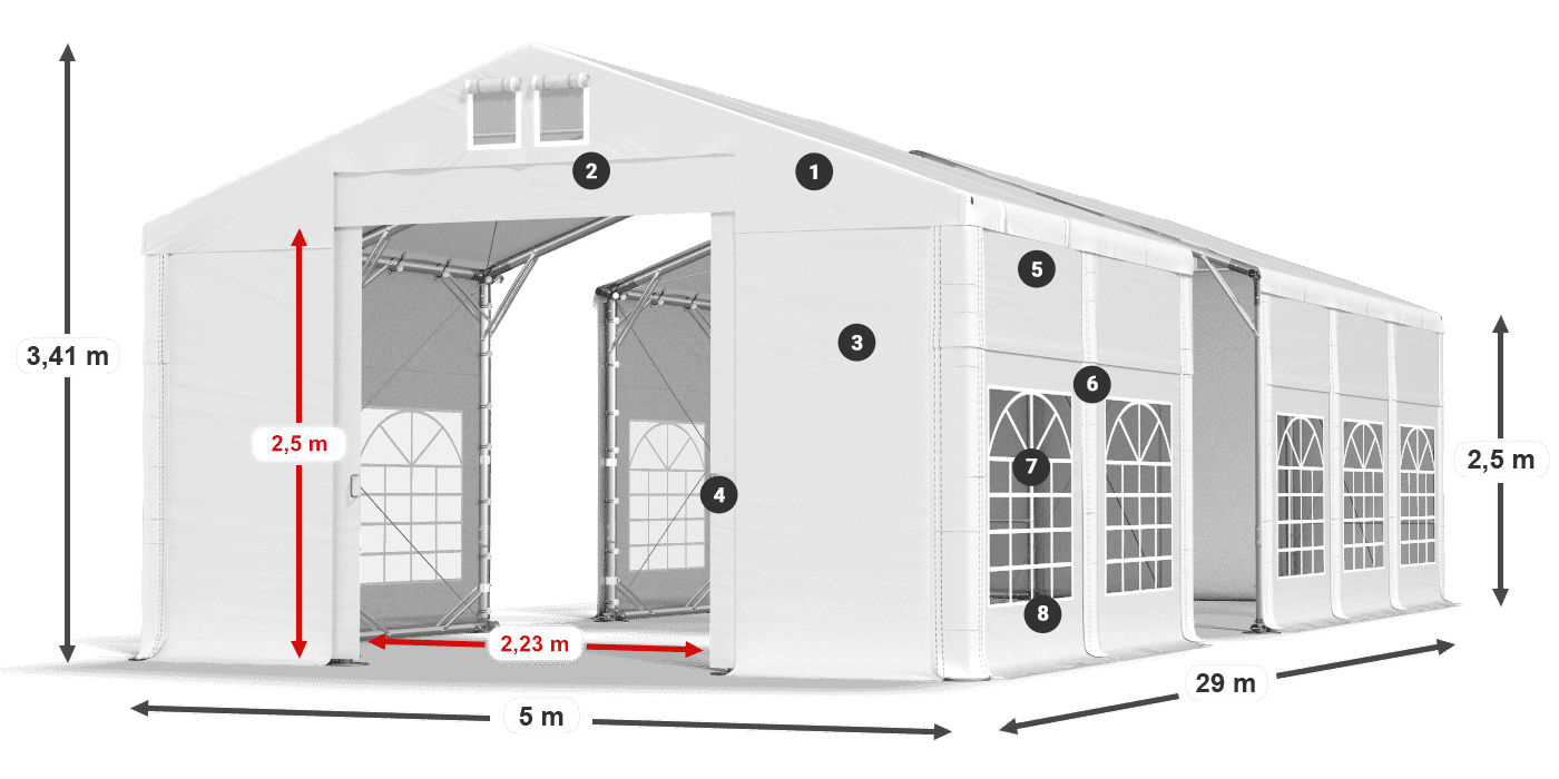 IMS 580 PVC legenda 2,5 m
