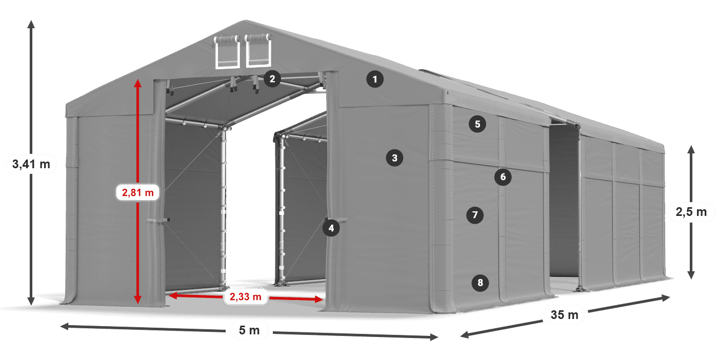 MFR 620 PVC legenda 2,5 m