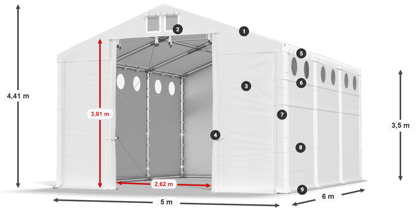 MFRO 620 PVC legenda 3,5 m