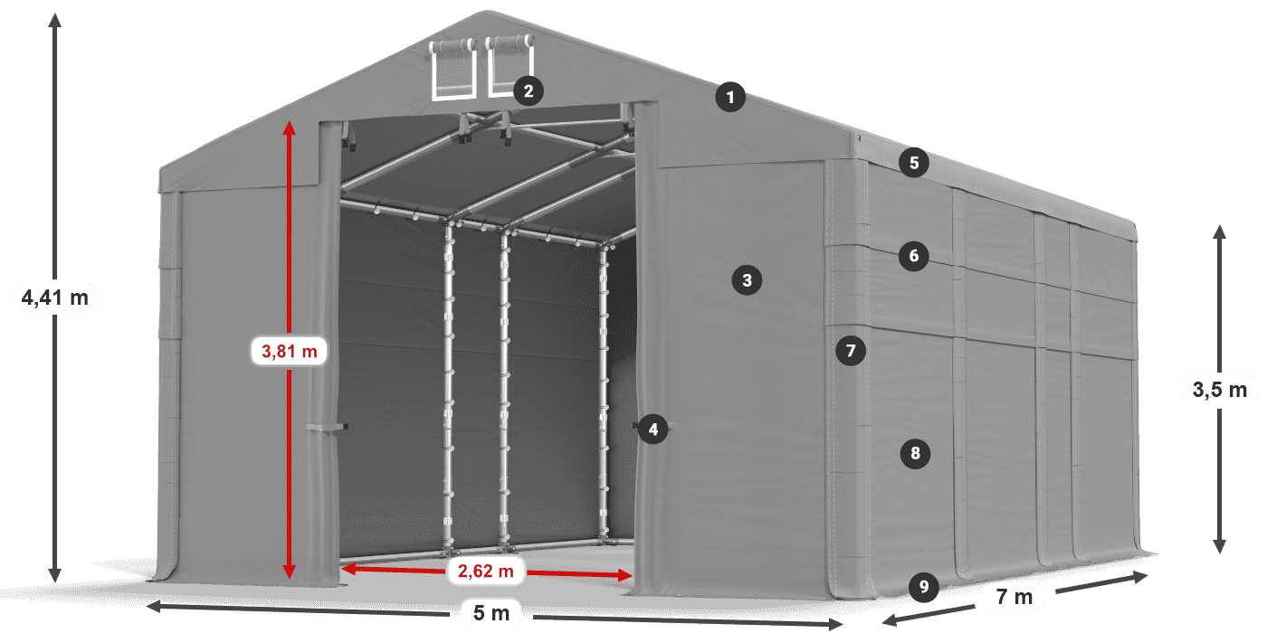 MFR 620 PVC legenda 3,5 m