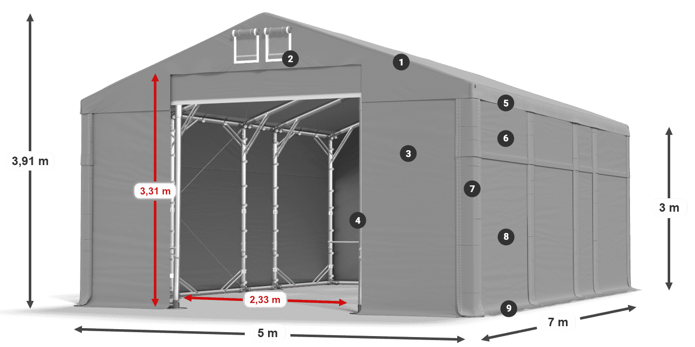 MFR 620 PVC legenda 3 m