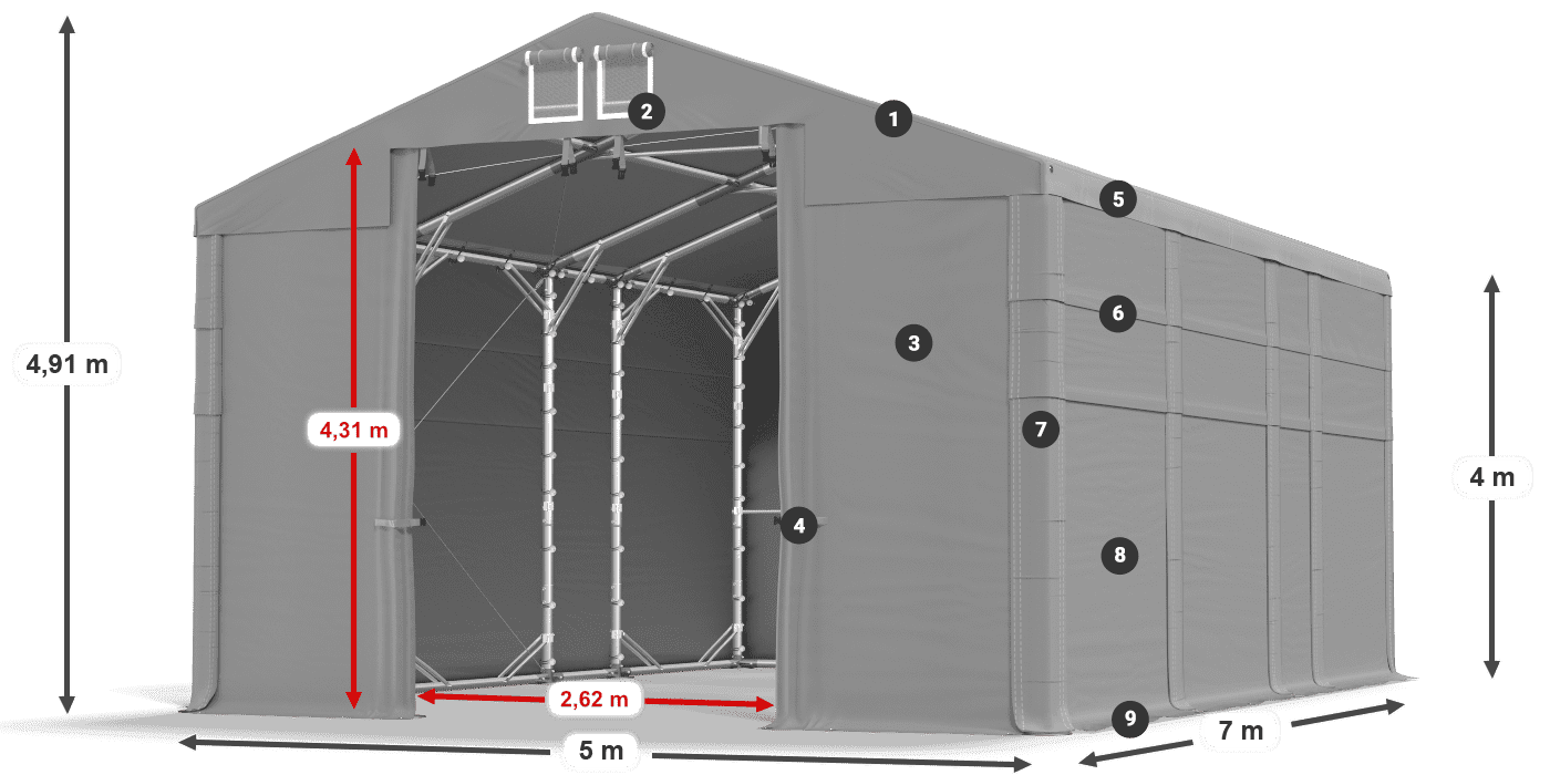MFR 620 PVC legenda 4 m