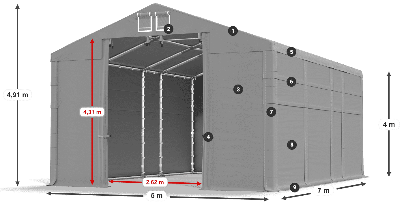 MFR 620 PVC legenda 4 m