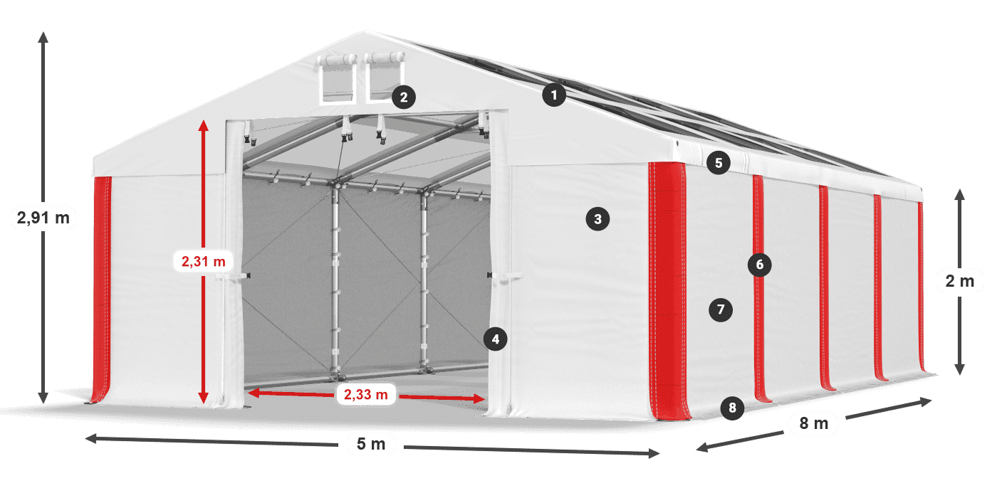 MMST 580 PVC legenda 2m