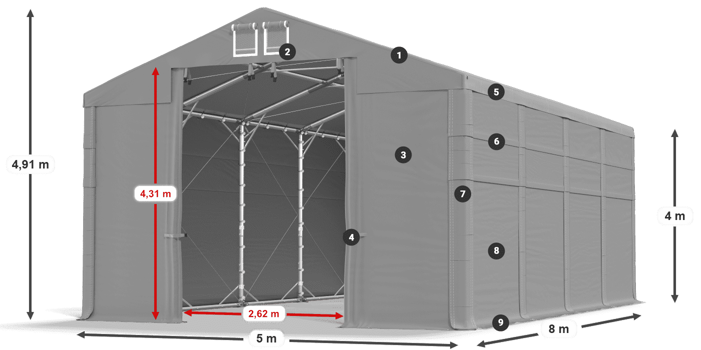 MFR 620 PVC legenda 4 m