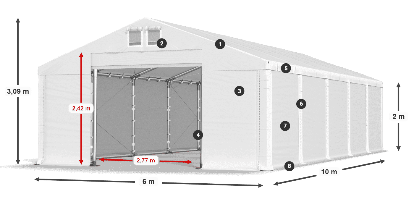 MFR 620 PVC legenda 2m