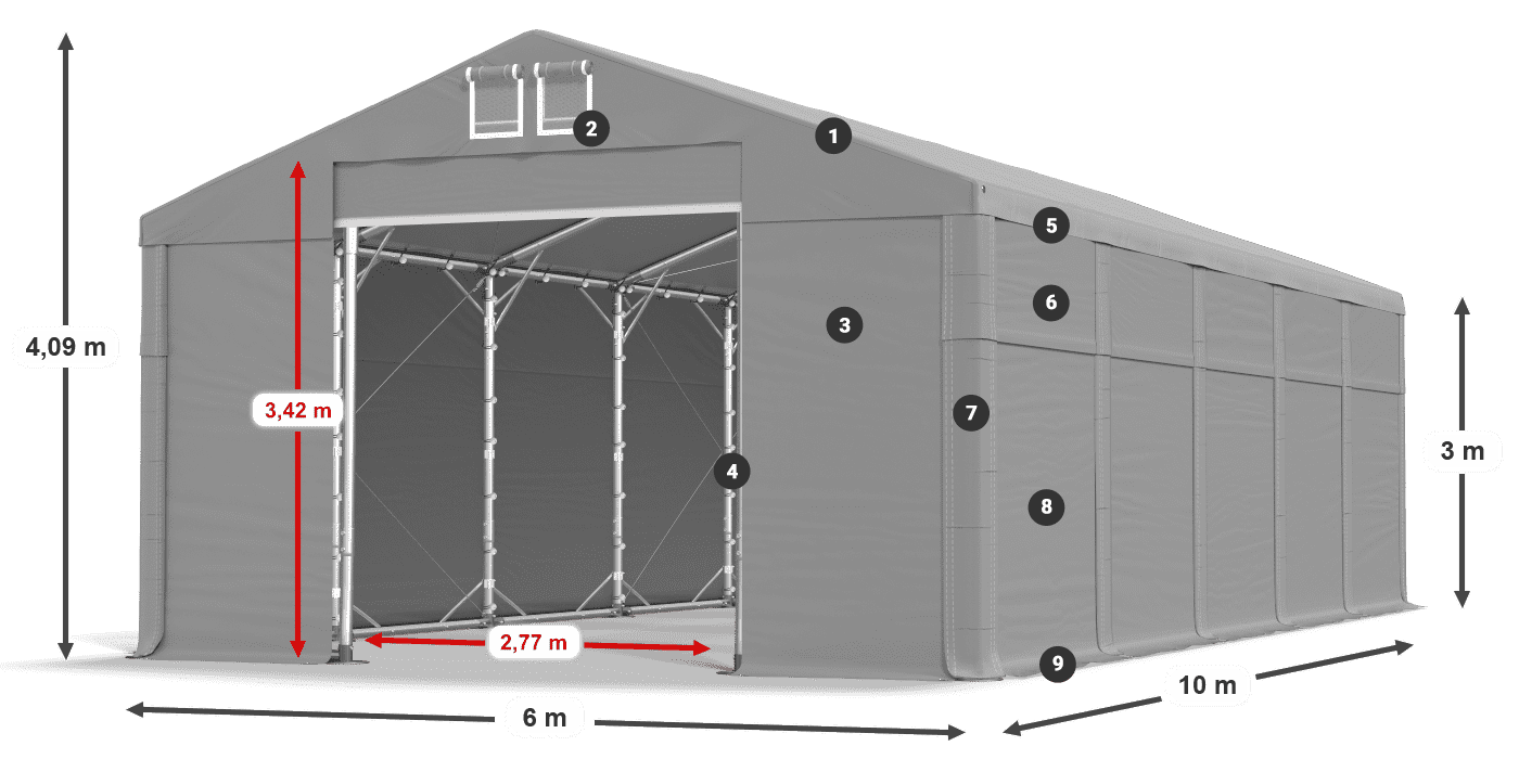 MFR 620 PVC legenda 3 m