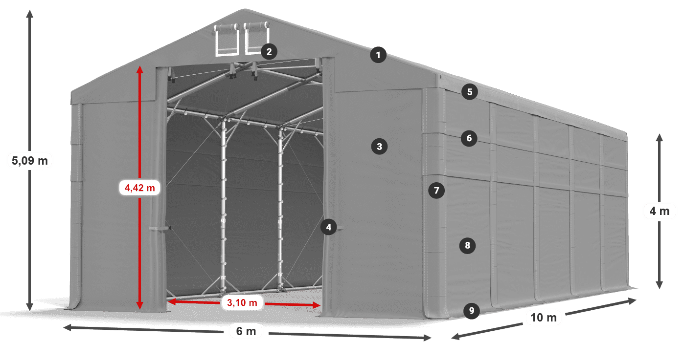 MFR 620 PVC legenda 4 m