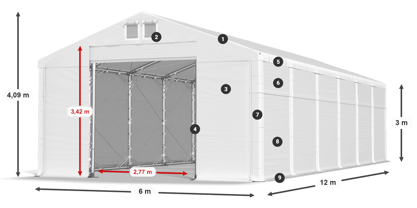 MFR 620 PVC legenda 3 m