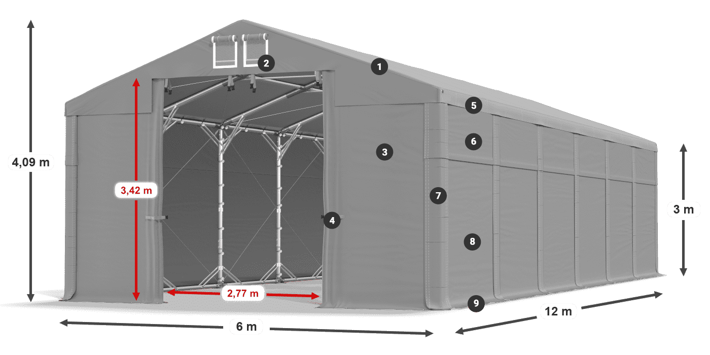 MFR 620 PVC legenda 3 m