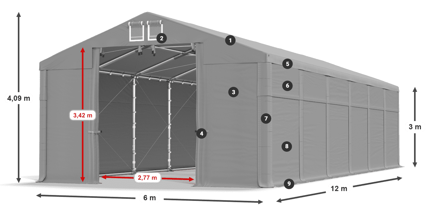 MFR 620 PVC legenda 3 m
