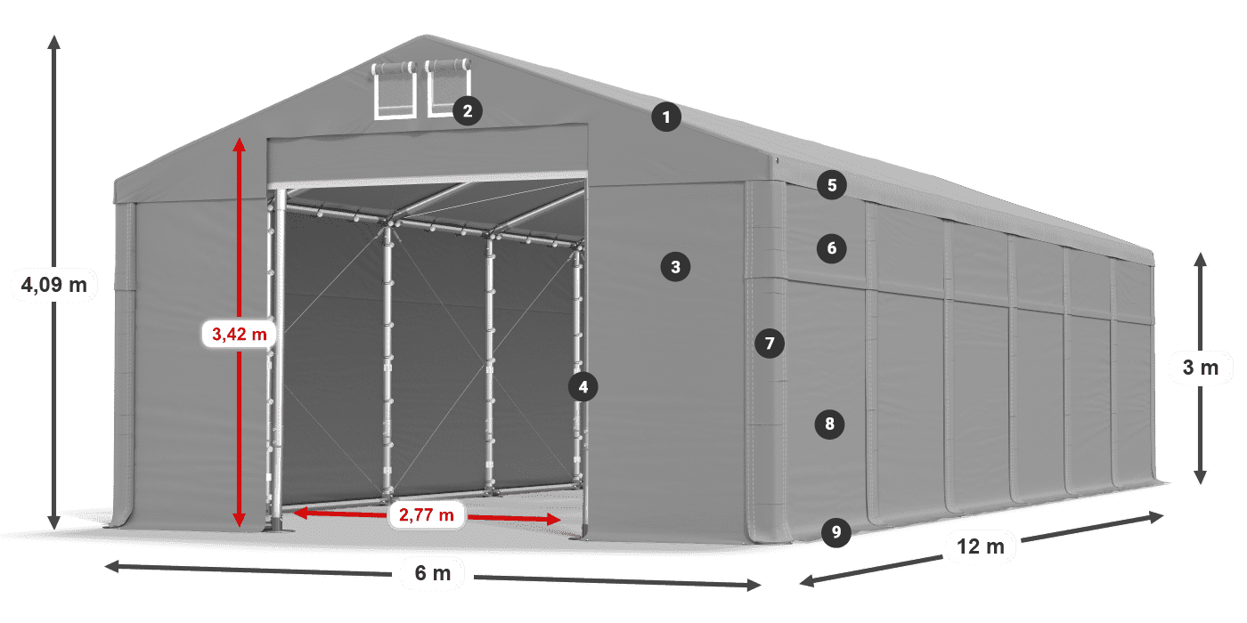MFR 620 PVC legenda 3 m