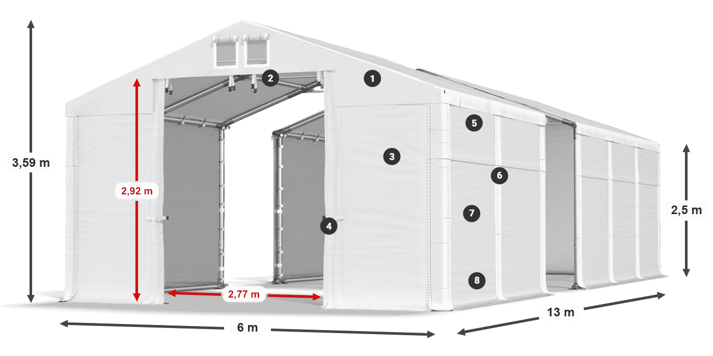 MFR 620 PVC legenda 2,5 m