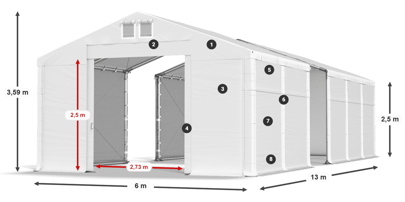 MFR 620 PVC legenda 2,5 m