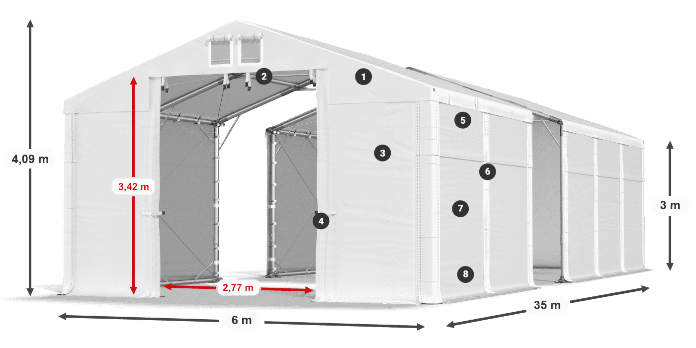 MFR 620 PVC legenda 3 m
